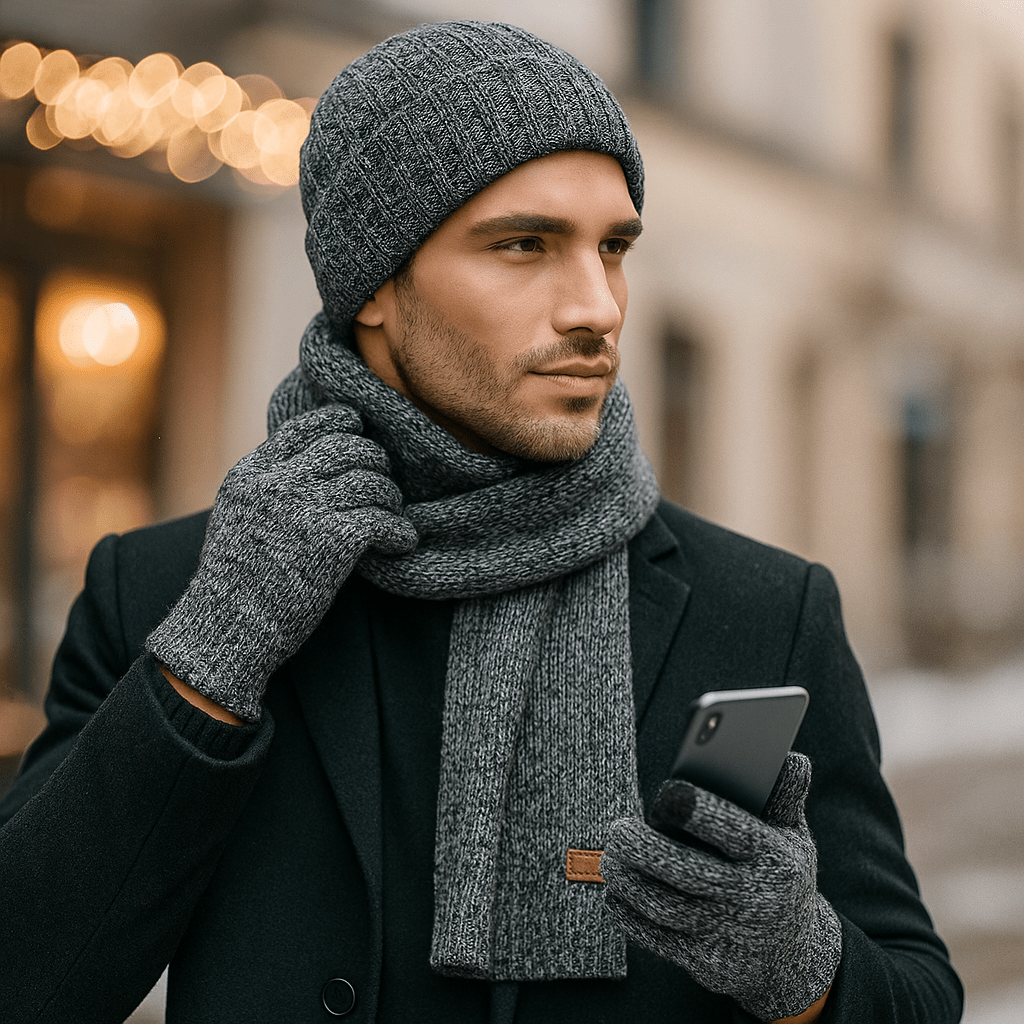 Hat-Scarf-Gloves Set - Elegant Thermal Winter Comfort