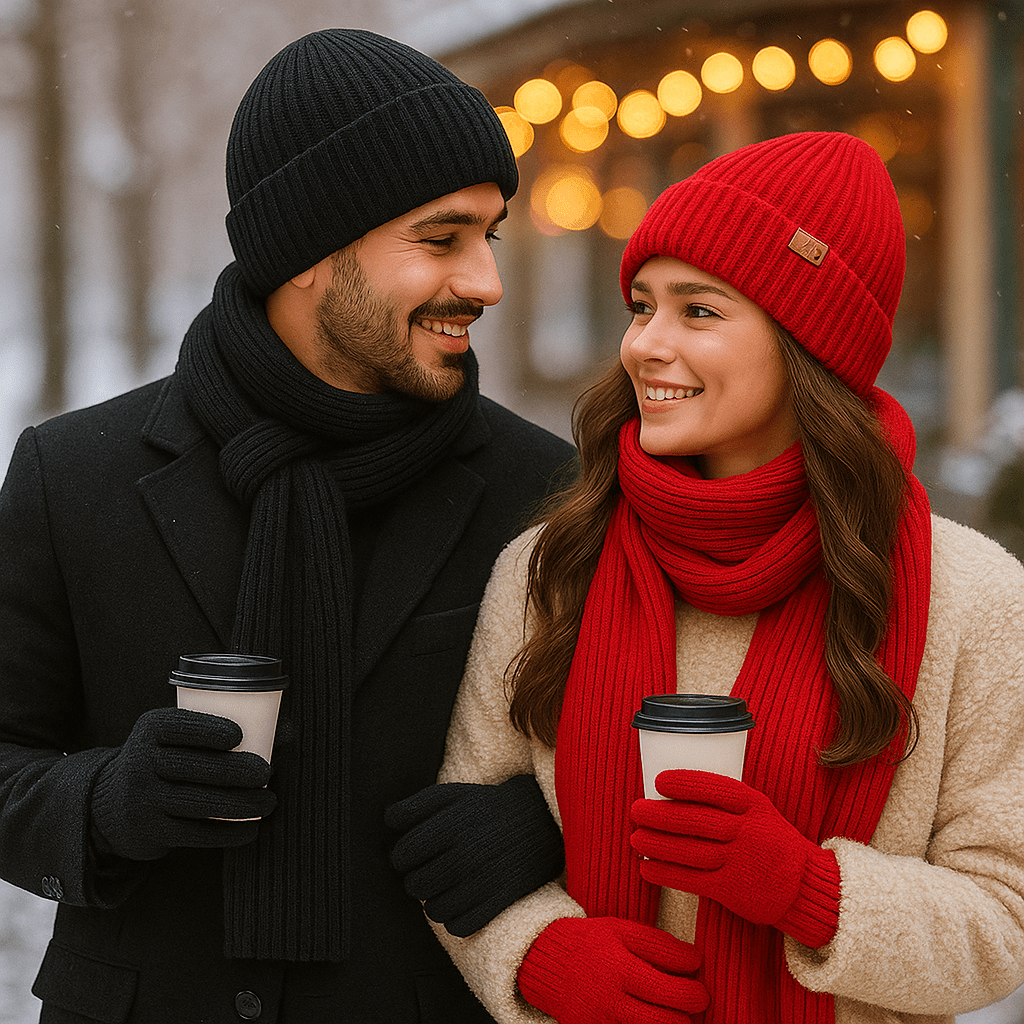 Cozy Winter Set - Hat - Scarf - Warm Gloves