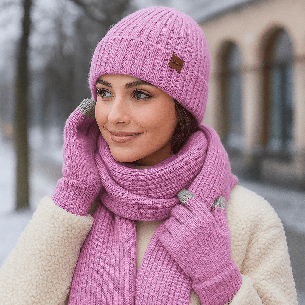 Cozy Winter Set - Hat - Scarf - Warm Gloves