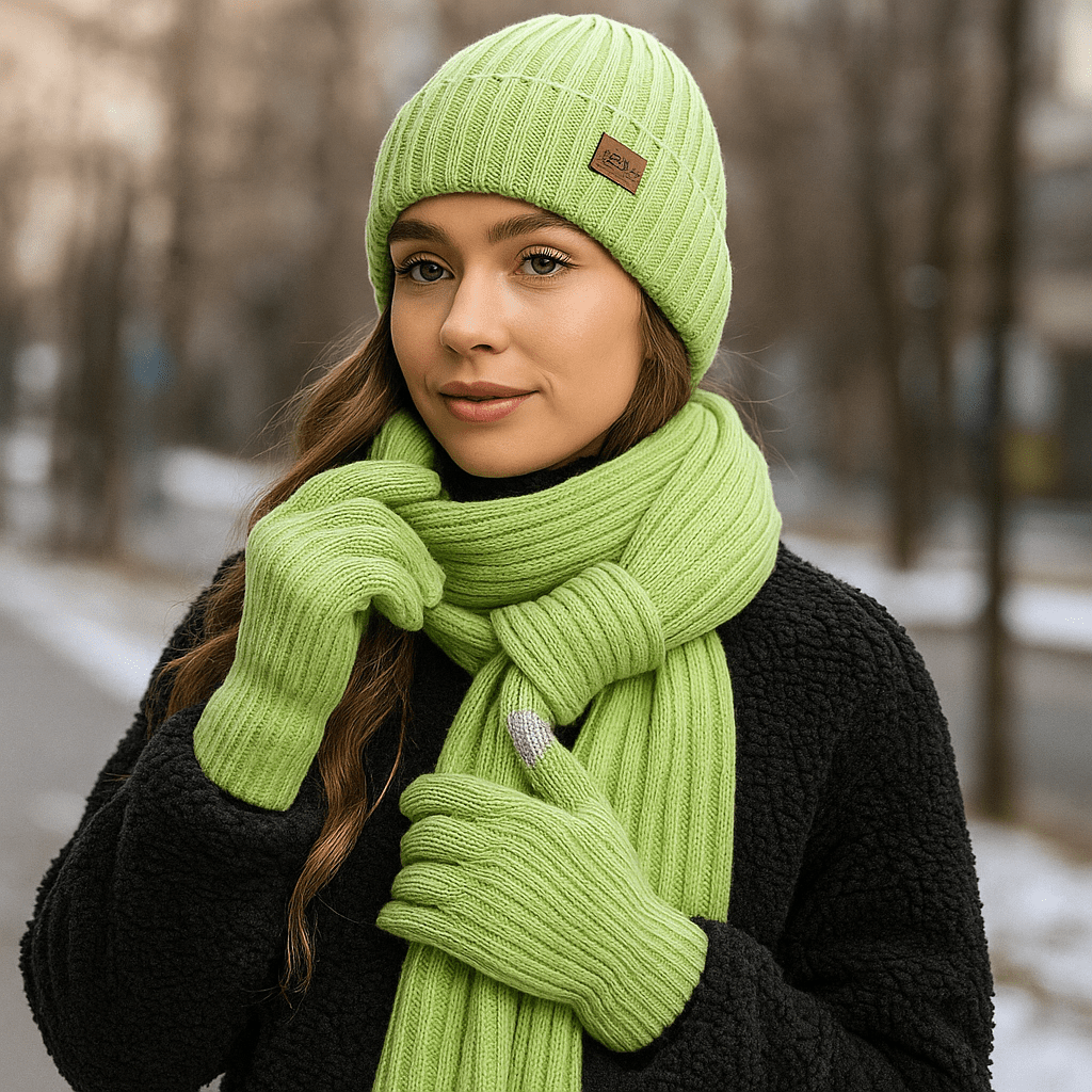 Cozy Winter Set - Hat - Scarf - Warm Gloves