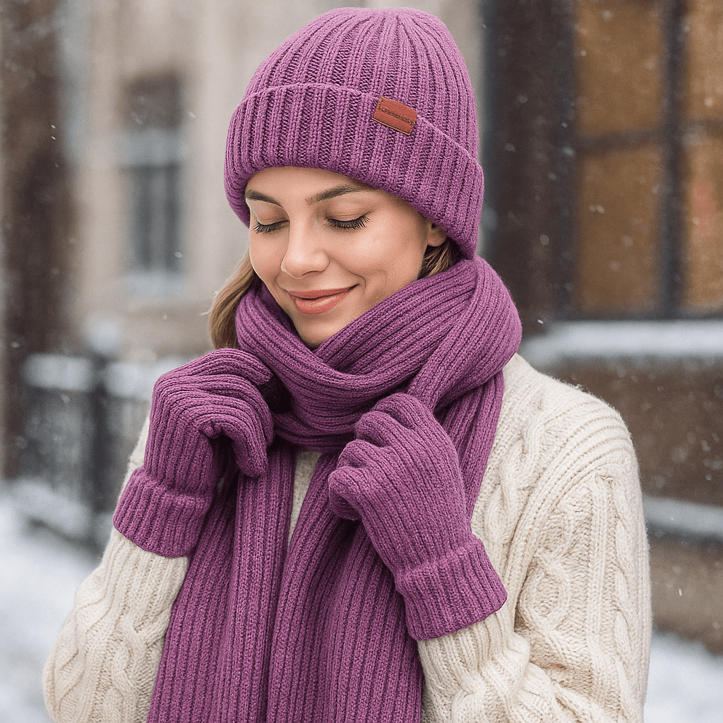Cozy Winter Set - Hat - Scarf - Warm Gloves