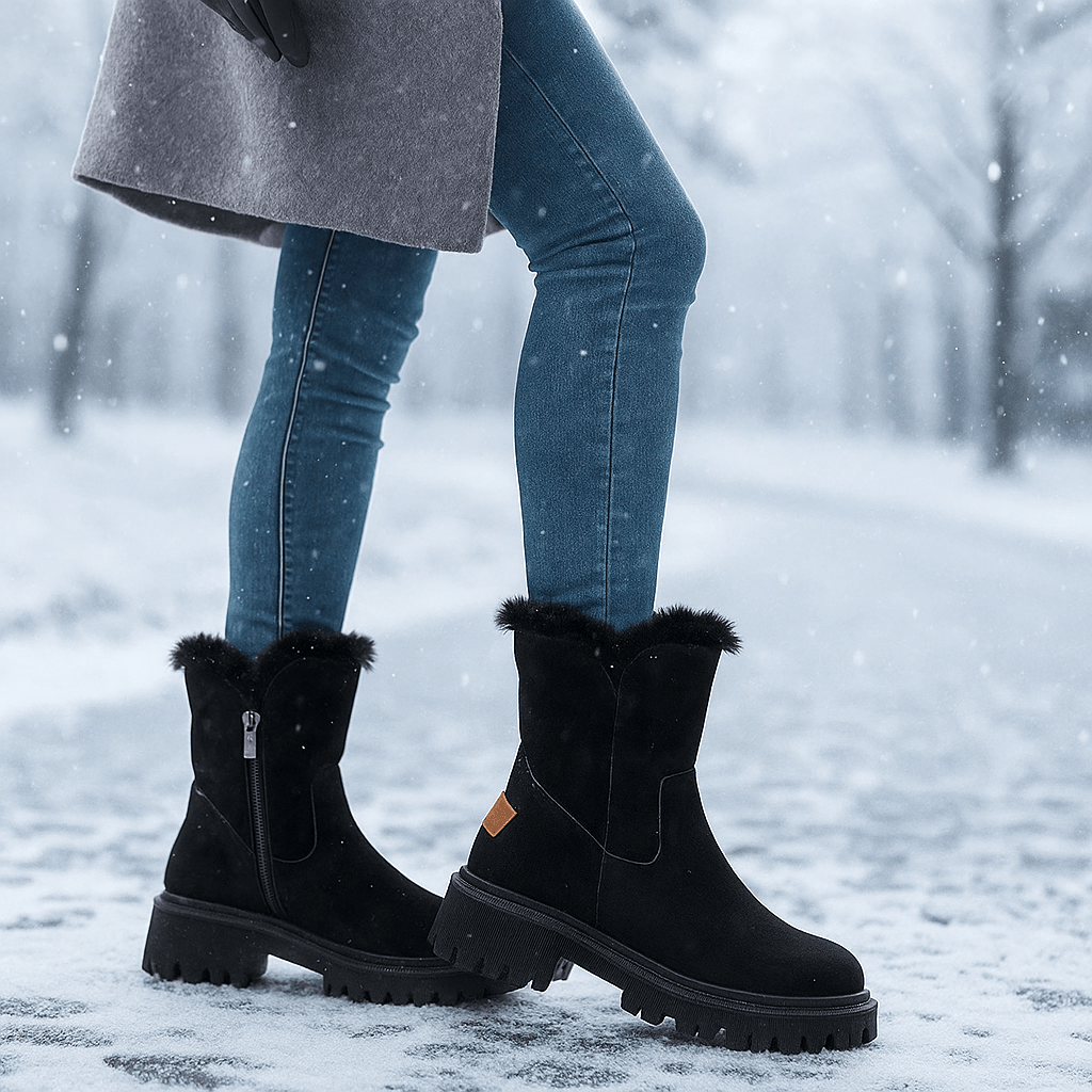 Gaby Winter Ankle Boots with Lining - Elegant - Non-Slip