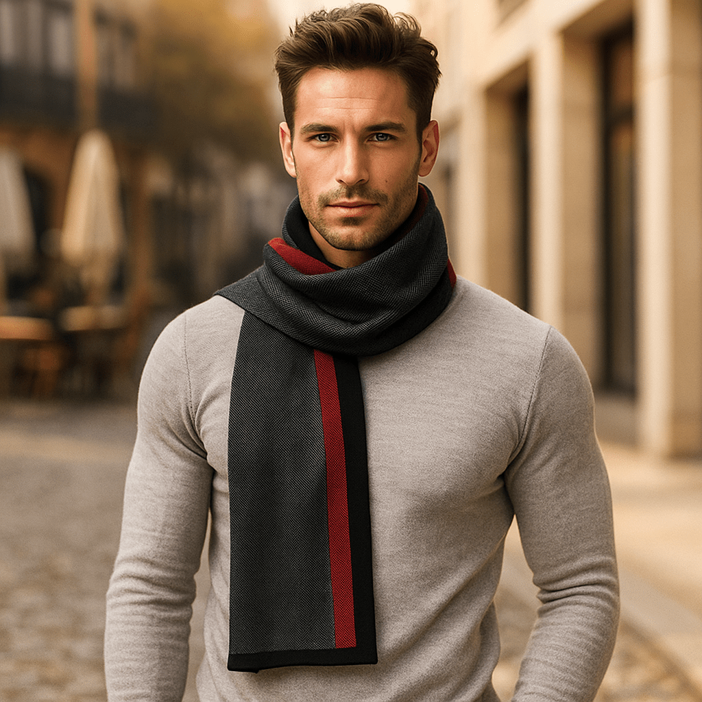 Men's Cashmere Scarf - Winter Warmth - Soft Luxury